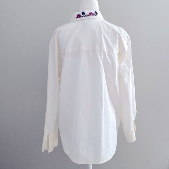 Alfred Dunner vintage cottage cross-stitch button down - Picture 4 of 10